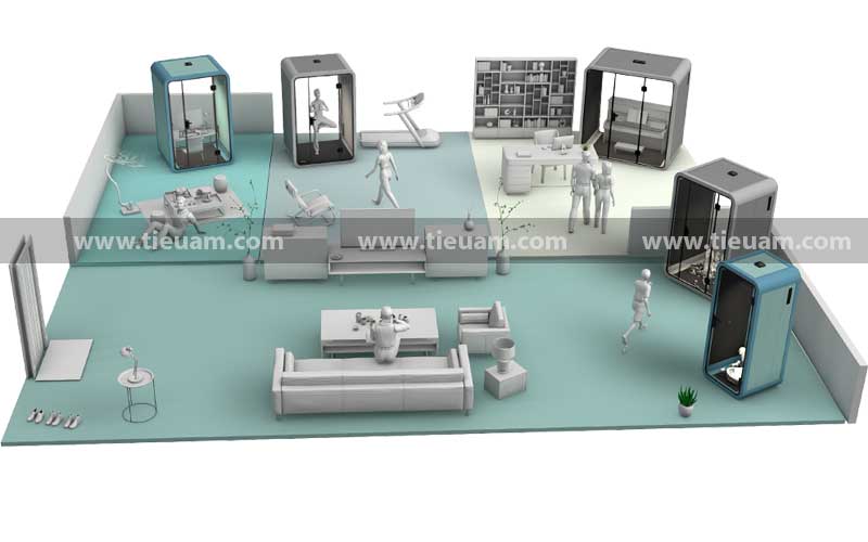 Cabin cách âm Remak® Silence Booth 8